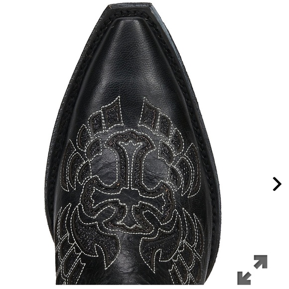 Old Gringo Black Wing Cross Sparkle Inlay Boots - Picture 3 of 6